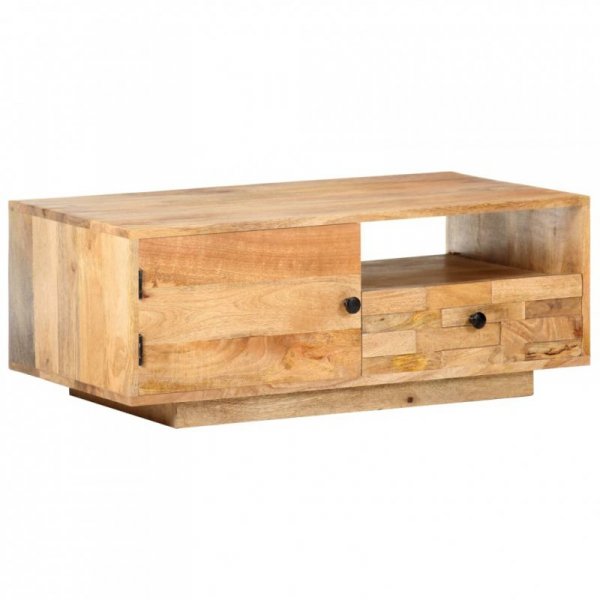 Stolik kawowy, 90 x 50 x 35 cm, lite drewno mango