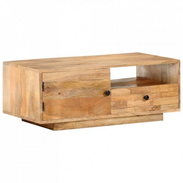 Stolik kawowy, 90 x 50 x 35 cm, lite drewno mango