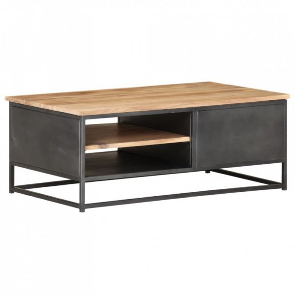Stolik kawowy, 90x50x35, lite drewno akacjowe