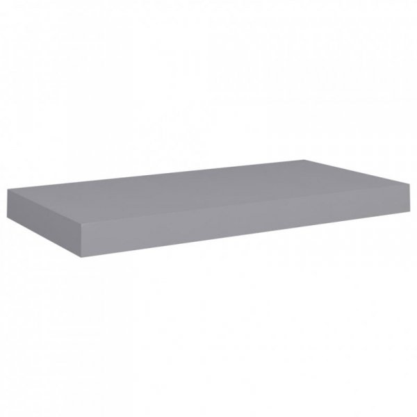 Półki ścienne, 2 szt., szare, 50x23x3,8 cm, MDF
