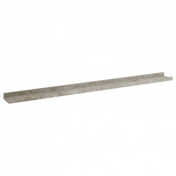 Półki ścienne, 2 szt., szarość betonu, 100x9x3 cm