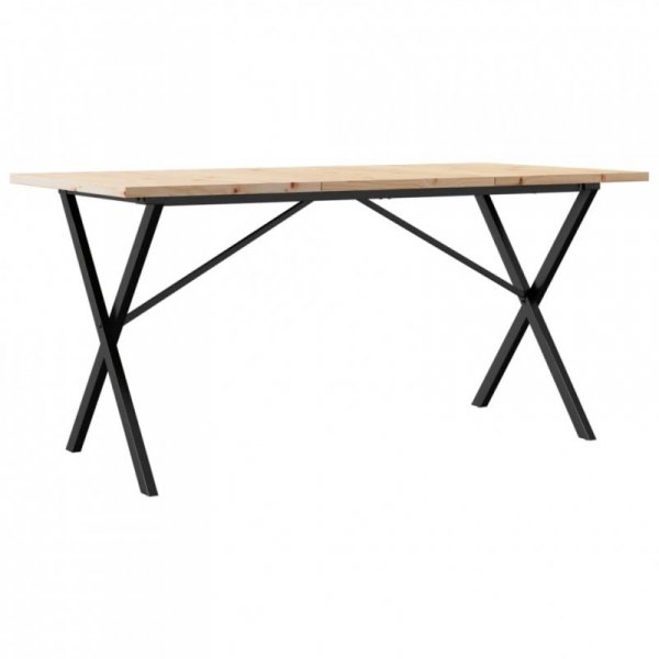 Stół jadalniany z nogami w kształcie litery X, 140x80x75,5 cm