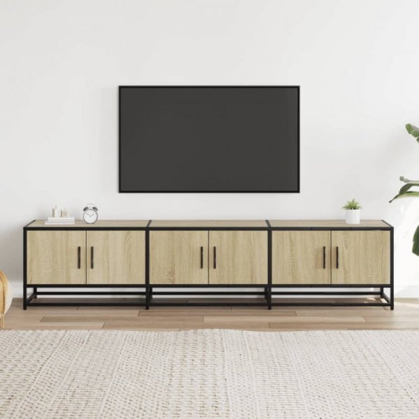 Szafka pod TV, dąb sonoma, 180x35x41cm, materiał drewnopochodny