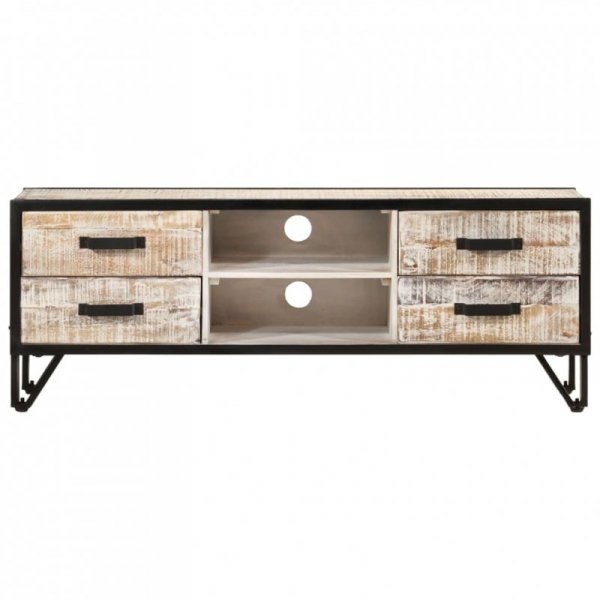 Szafka pod telewizor, 110x30x41 cm, lite drewno akacjowe