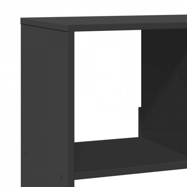 Regał, czarny, 100x33x156,5 cm, materiał drewnopochodny