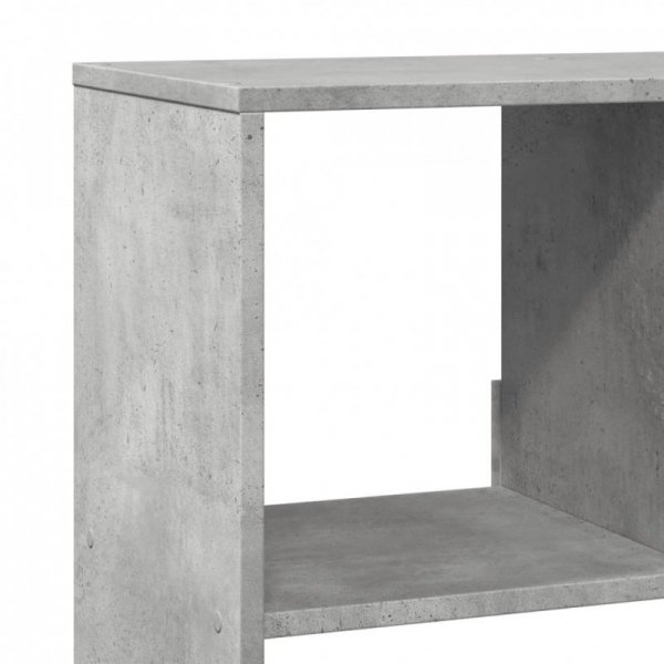 Regał, szarość betonu, 100x33x156,5 cm, materiał drewnopochodny