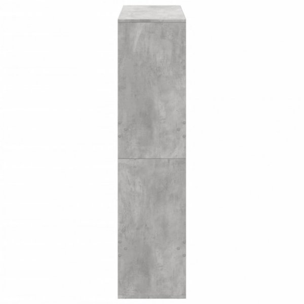 Regał, szarość betonu, 100x33x135 cm, materiał drewnopochodny