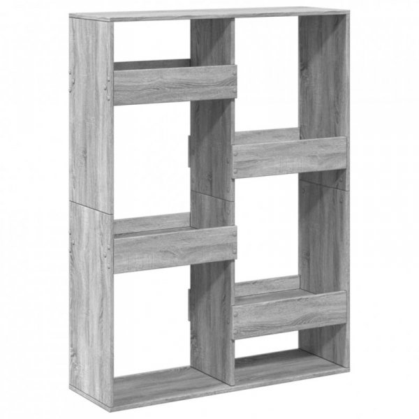 Regał, szary dąb sonoma, 100x33x135 cm materiał drewnopochodny