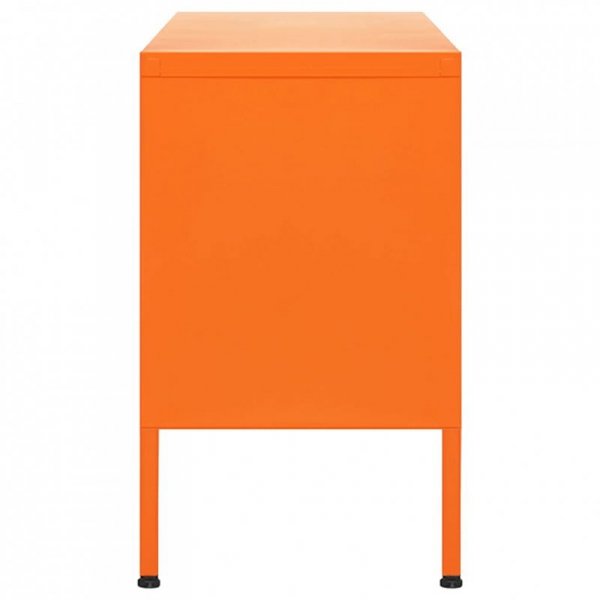Szafka pod telewizor, pomarańczowa, 105x35x50 cm, stalowa
