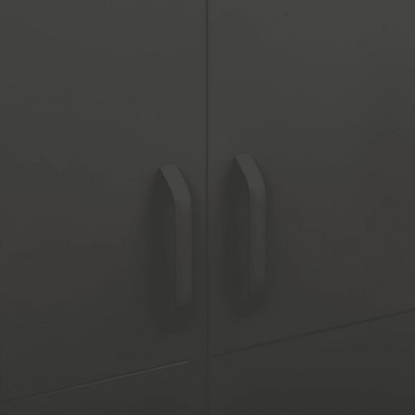 Szafa, antracytowa, 90x50x180 cm, stalowa