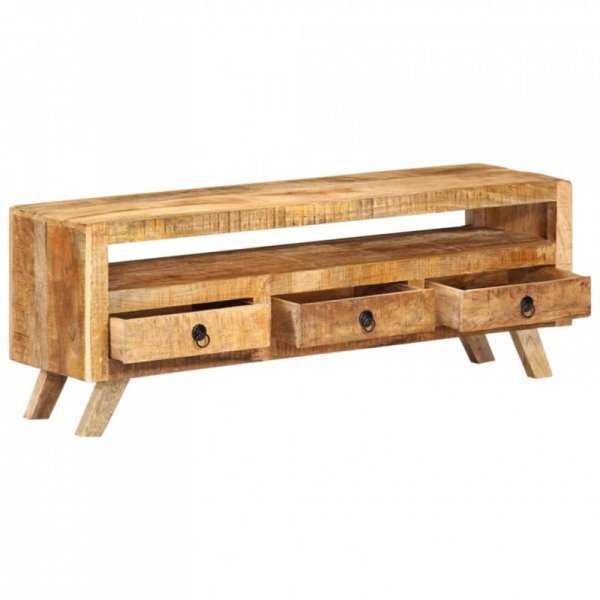 Szafka pod telewizor, 110x30x40 cm, lite drewno mango