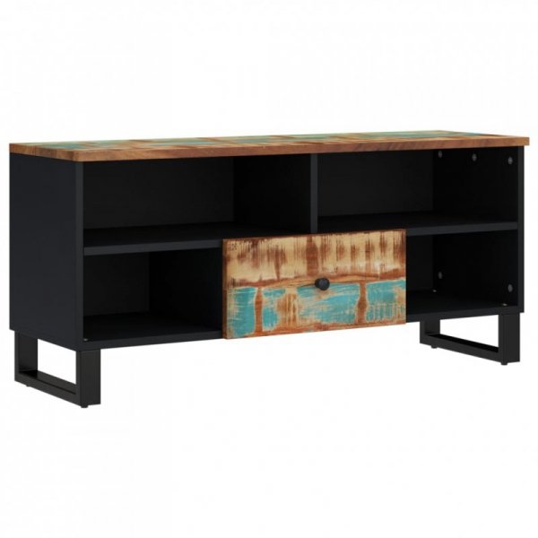 Szafka RTV, 100x33x46 cm, drewno i materiał drewnopochodny