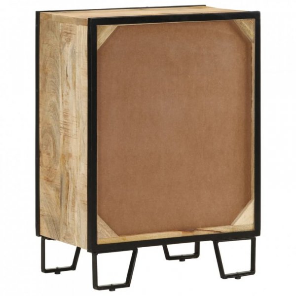 Szafka z 2 szufladami, 53x31x72 cm, lite drewno mango i żelazo
