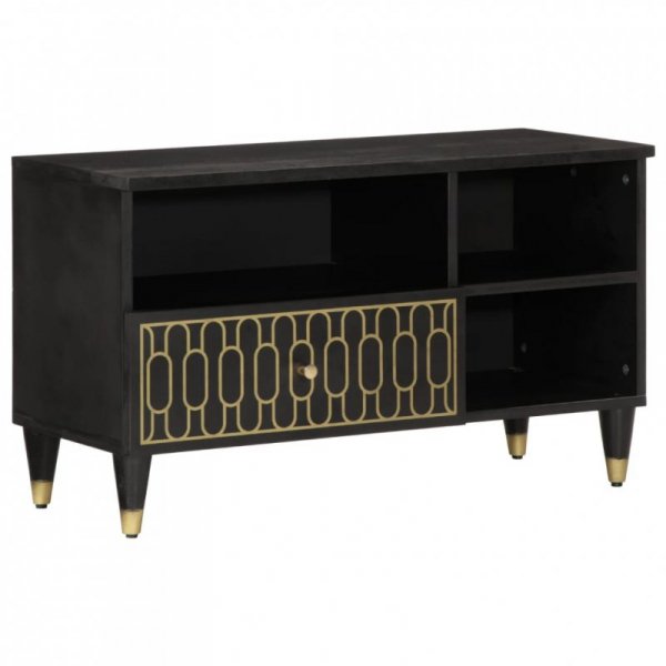 Szafka pod telewizor, 80x33x46 cm, lite drewno mango