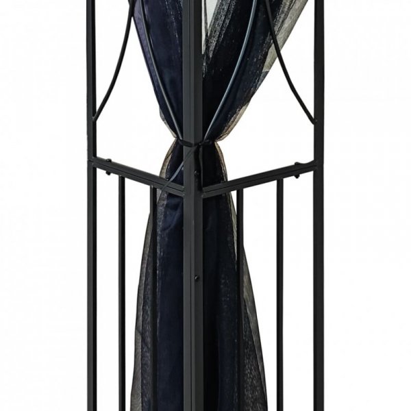 Altana z dachem, antracytowa, 400x300x270 cm, stal