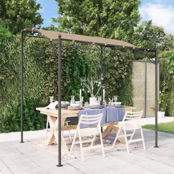 Zadaszenie, kolor taupe, 2x2,3 m, 180 g/m², tkanina i stal