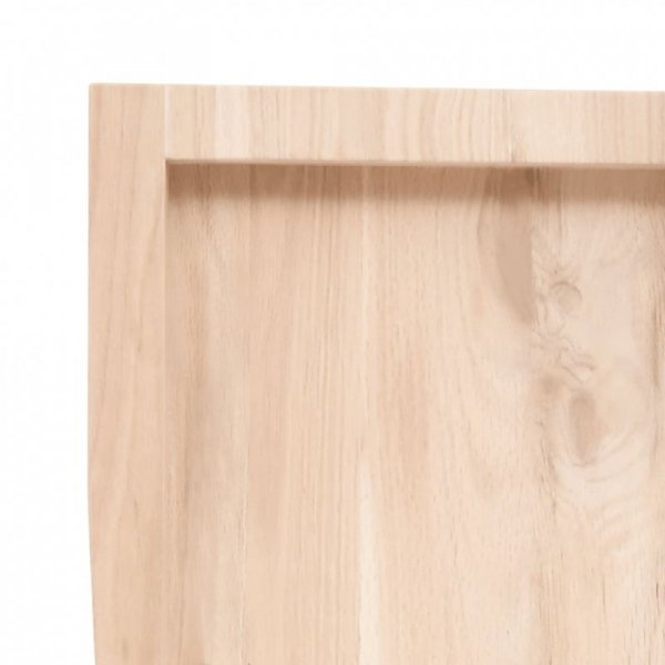 Półka, 40x30x(2-4) cm, surowe lite drewno dębowe