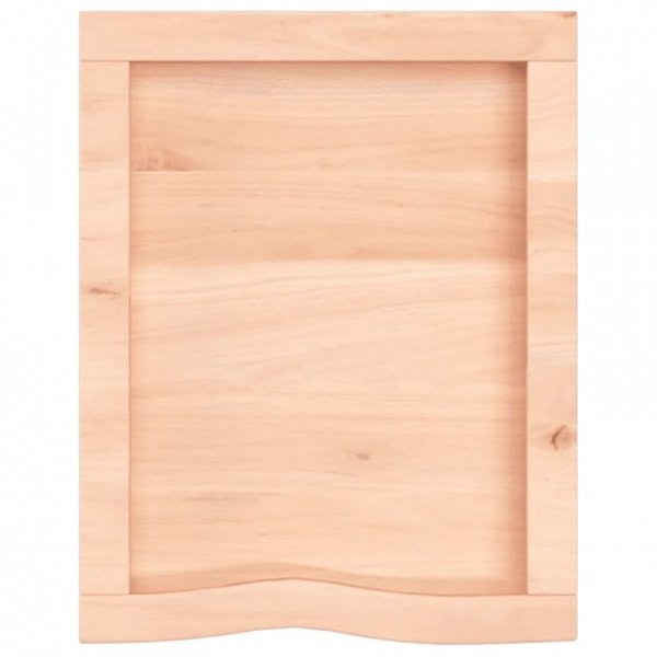 Półka, 40x50x(2-4) cm, surowe lite drewno dębowe
