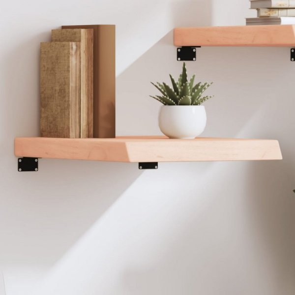 Półka, 40x50x(2-6) cm, surowe lite drewno dębowe