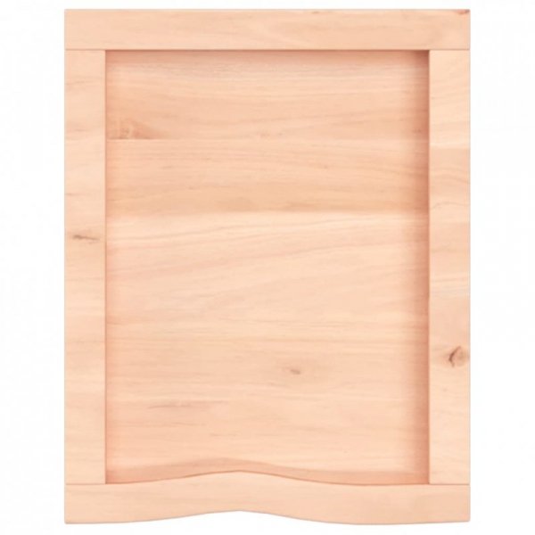 Półka, 40x50x(2-6) cm, surowe lite drewno dębowe