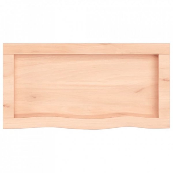 Półka, 60x30x(2-6) cm, surowe lite drewno dębowe