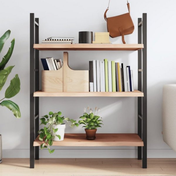 Półka, 100x60x(2-4) cm, surowe lite drewno dębowe