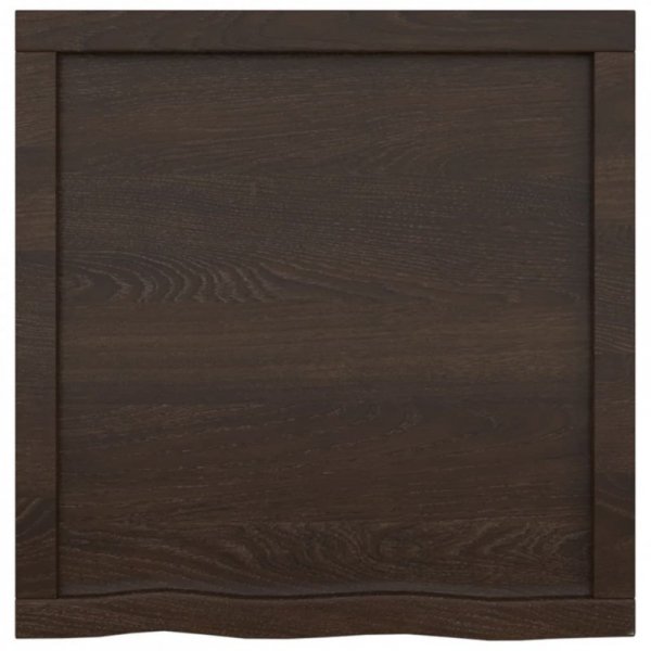 Półka, ciemnobrązowa, 60x60x(2-4) cm, wykończone drewno dębowe