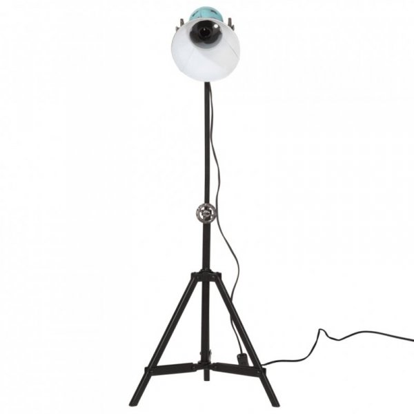 Lampa stojąca, 25 W, postarzany niebieski, 35x35x65/95 cm, E27