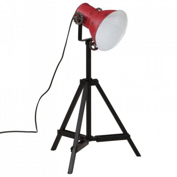 Lampa stojąca, 25 W, postarzany czerwony, 35x35x65/95 cm, E27