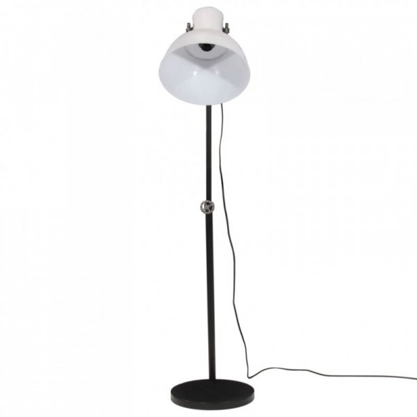 Lampa stojąca, 25 W, biała, 30x30x90-150 cm, E27