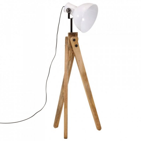 Lampa stojąca, 25 W, biała, 45x45x120 cm, E27