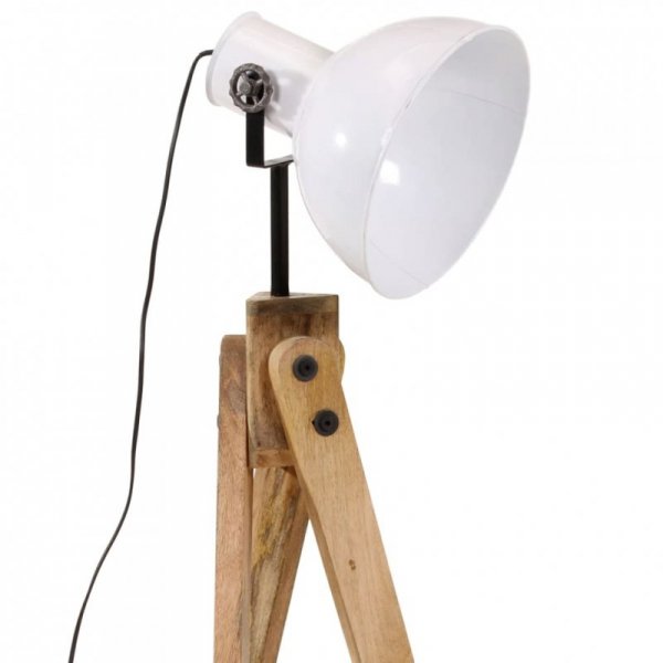 Lampa stojąca, 25 W, biała, 45x45x120 cm, E27