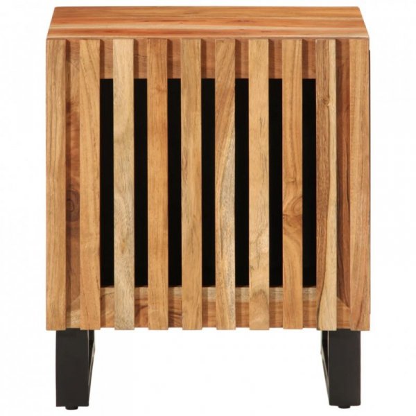 Szafki nocne, 2 szt., 40x34x46 cm, lite drewno akacjowe