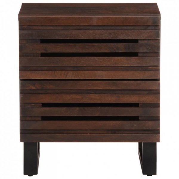 Szafki nocne, 2 szt., 40x34x46 cm, lite drewno mango