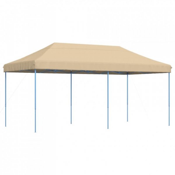 Składany namiot imprezowy typu pop-up, beżowy, 580x292x315 cm