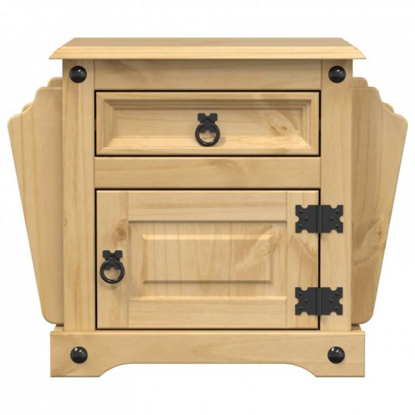Szafka nocna Corona, 45x35x47,5 cm, lite drewno sosnowe