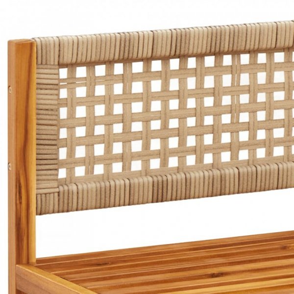 Sofa ogrodowa z poduszkami, 2-osobowa, lite drewno akacjowe