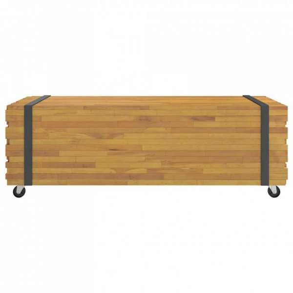 Stolik kawowy, 110x45x35 cm, lite drewno tekowe