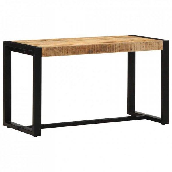 Ławka 80x35x45 cm lite drewno surowe mango