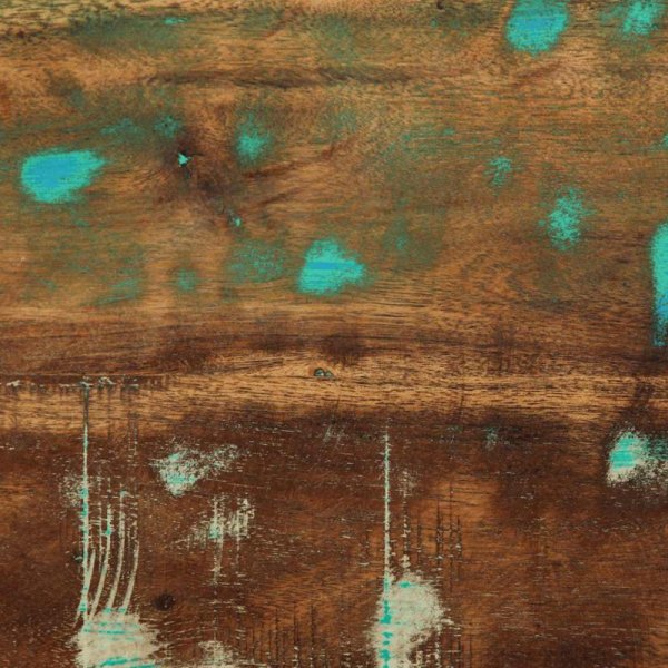 Szafka nocna, kolorowa, 50x27x50 cm, lite drewno odzyskane