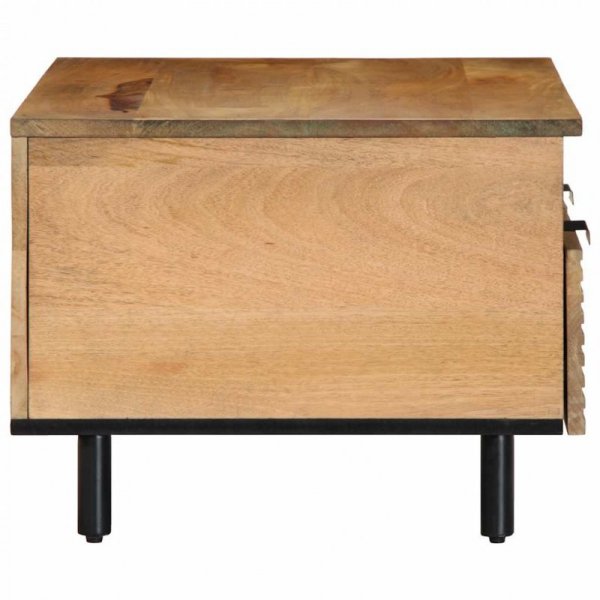 Stolik kawowy Brązowy 80x54x40 cm Drewno lite Mango