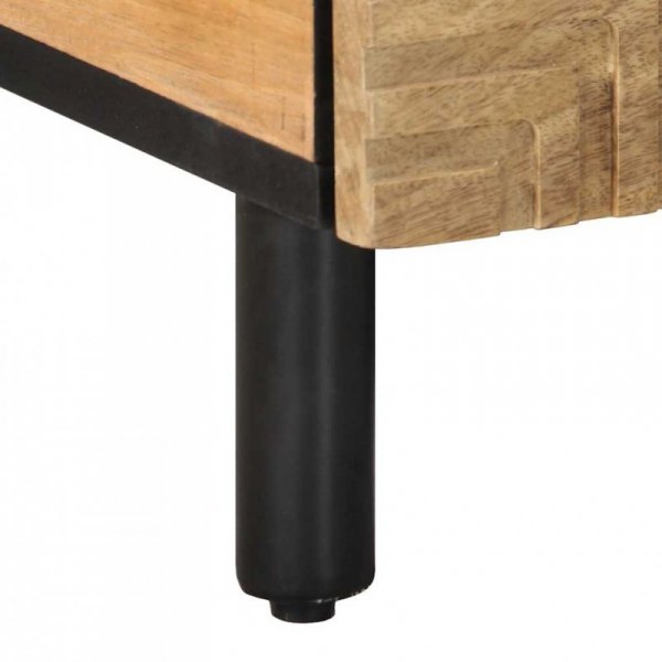 Stolik kawowy Brązowy 80x54x40 cm Drewno lite Mango