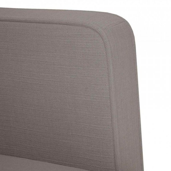 Sofa Fotel z Podłokietnikami Taupe 53 cm Tkanina