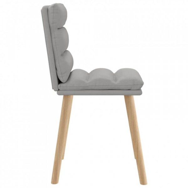 Krzesła do jadalni 2 szt. Tkanina Cloud Grey