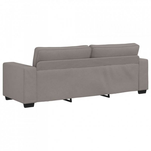 Sofa 3-osobowa, kolor taupe, 180 cm, tkaniną