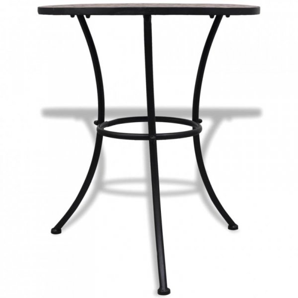 Stolik bistro, terakota, 60 cm, mozaikowy