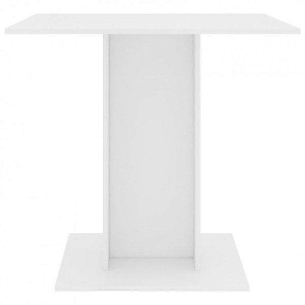 Stół jadalniany, biały, 80x80x75 cm, materiał drewnopochodny