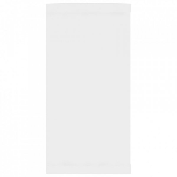 Półki ścienne kostki, 2 szt., białe, 100x15x30 cm