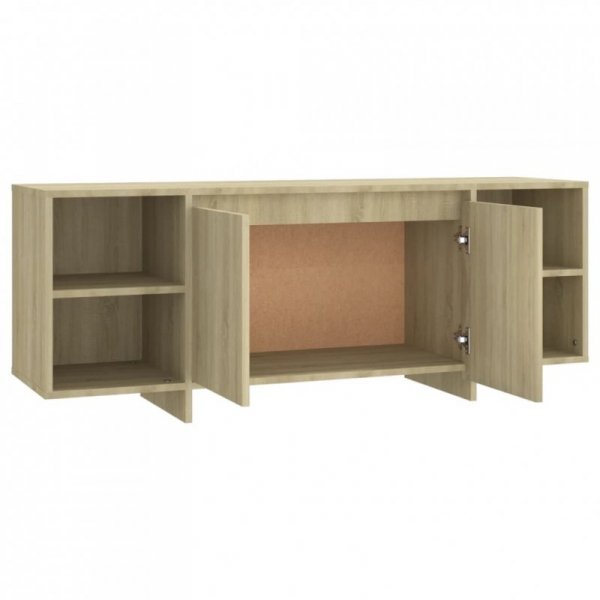 Szafka pod TV, dąb sonoma, 130x35x50 cm materiał drewnopochodny
