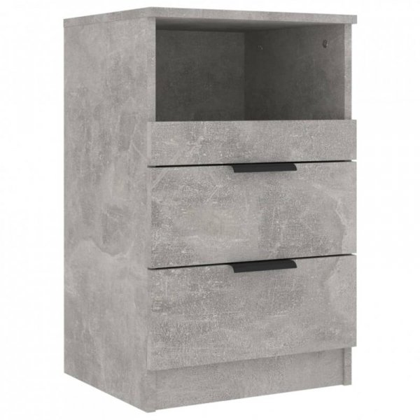 Szafki nocne, 2 szt., szarość betonu, materiał drewnopochodny